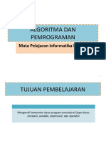 Algoritma Dan Pemrograman C