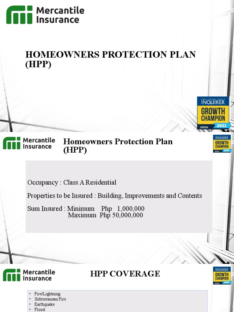 HOMEOWNERS PROTECTION PLAN HPP Superior Plan | PDF | Home Insurance
