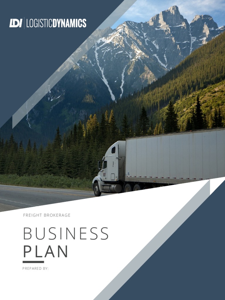 FREIGHT BROKERAGE BUSINESS PLAN PDF Marketing Sales