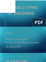Four Types of Discourse Used to Persuade and Inform