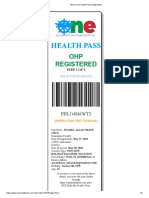 ShaneBOQ - One Health Pass Registration