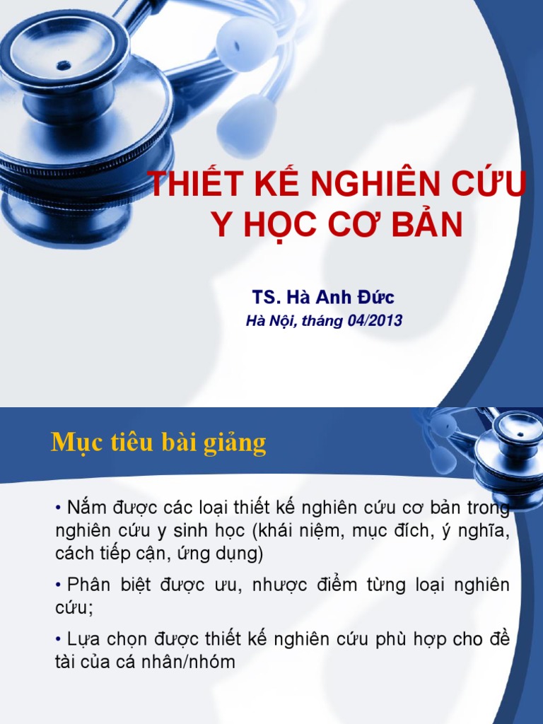 Thiet ke nghien cuu y hoc co bản | PDF
