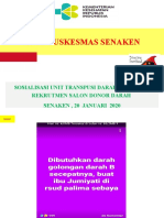 Pelaanan Darah Di Puskesmas. Senaken