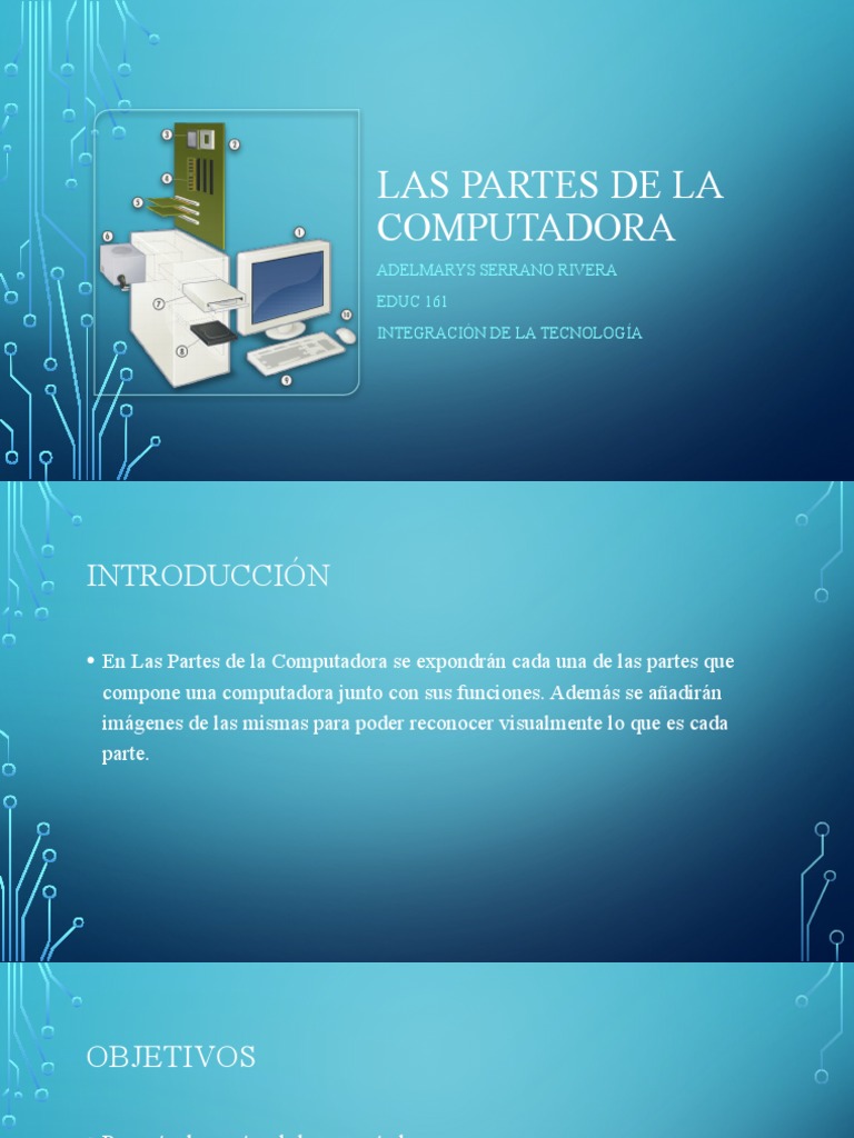 Partes de la Computadora para Niños | PDF | Hardware de la computadora ...