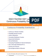 5 Continuous Probabilities