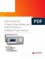 N1911A/N1912A P-Series Power Meters and N1921A/N1922A Wideband Power Sensors