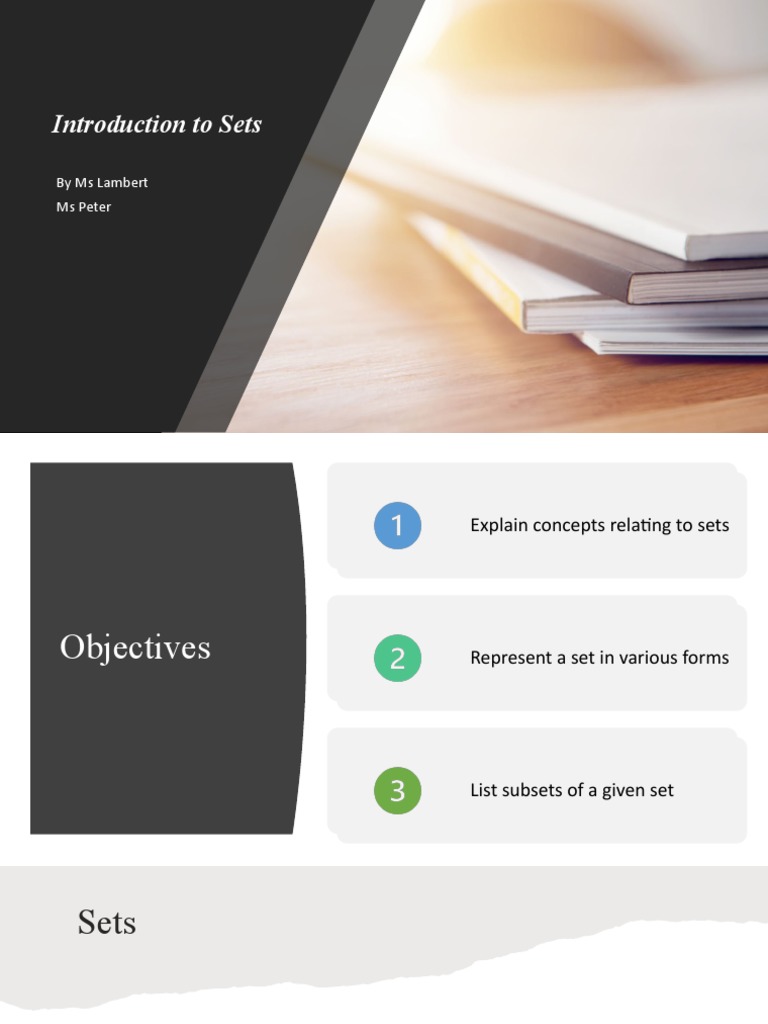 Introduction To Sets Ppt