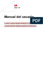 Manual Del Usuario: U40/U40t/M40/M40t/U50/ U50t/M50/M50t/M50D/M50Dt