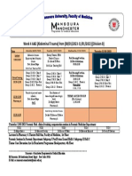 Week 2 Timetable