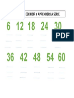 Tablas de Multiplicar. 6