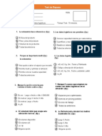 Evaluacion escrita TEST