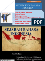 Kedudukan Bahasa Indonesa