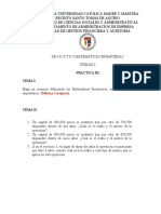 Matemáticas financieras PUCMM práctica capital interés rédito