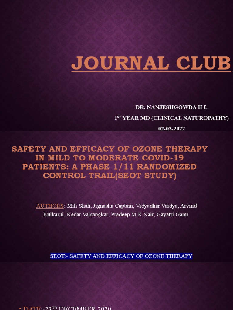 Ozone Therapy and Covid19 PDF Health Care Medicine