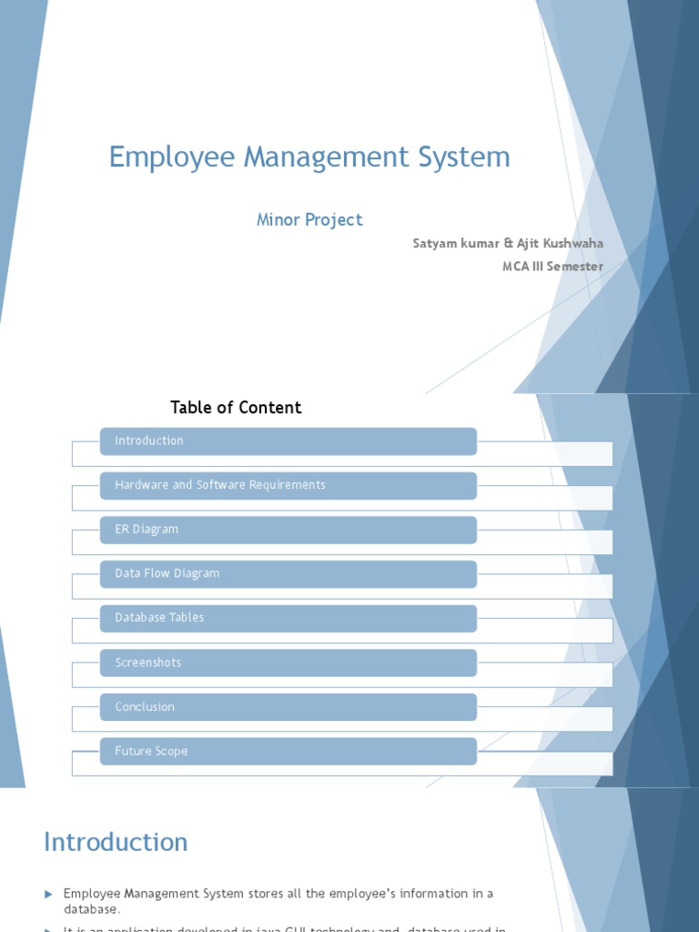 An Efficient Employee Management System: Analyzing its Database