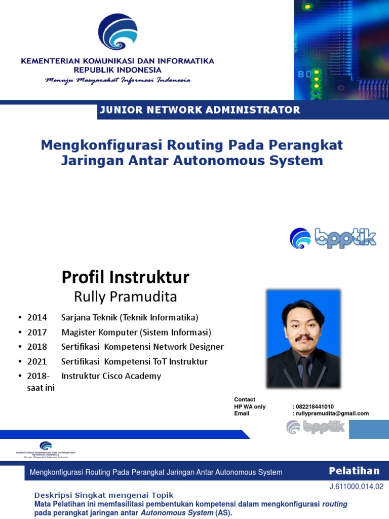 Tujk Mengkonfigurasi Routing Pada Perangkat Jaringan Antar Autonomous