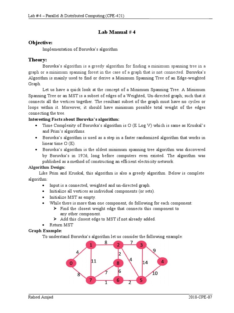 Lab Manual 04 - P&DC | PDF | Theoretical Computer Science | Graph Theory