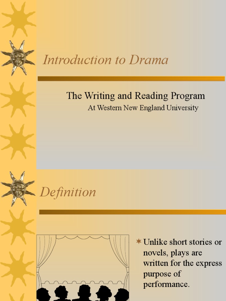 Intro To Drama PDF Play (Theatre) Monologue