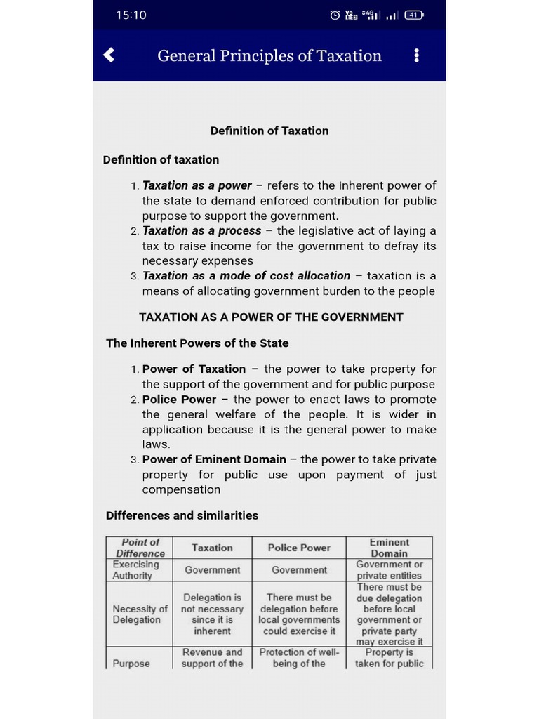 Benefit Principle Of Taxation Pdf Notes