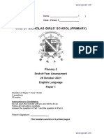 2021 P5 English Semestral Assessment 2 ST Nicholas