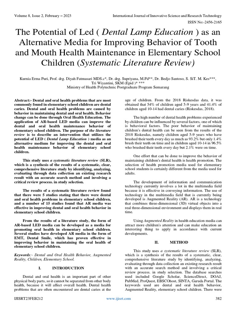 The Potential of Led (Dental Lamp Education) As An Alternative Media