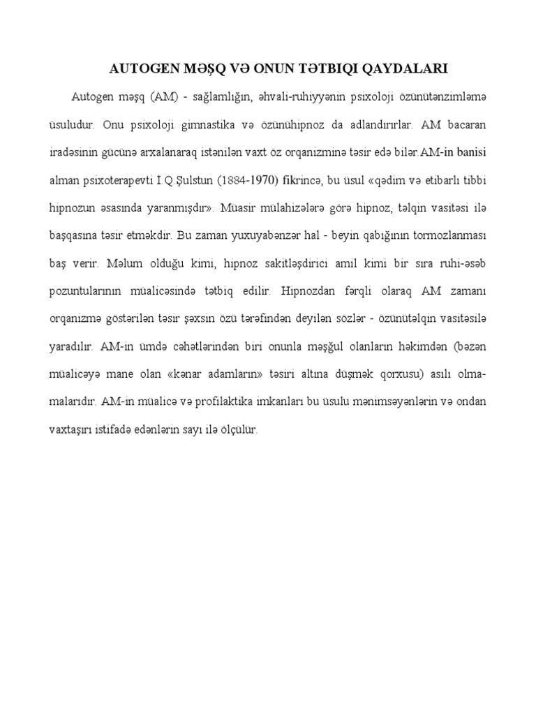 Autogen MƏŞQ | PDF