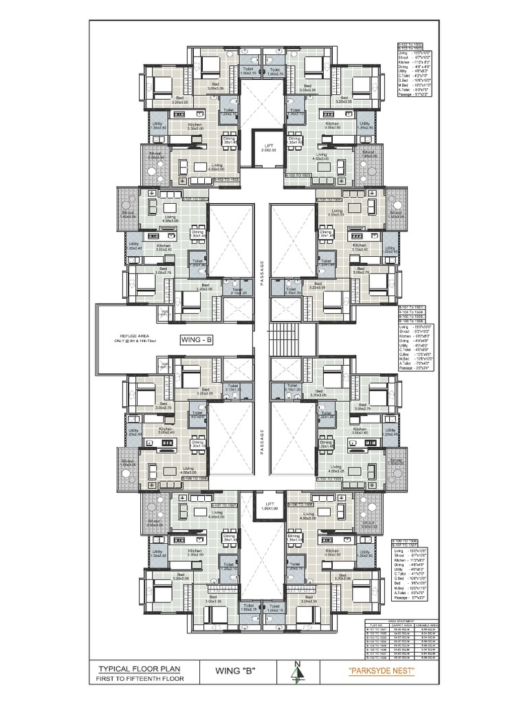 B - WING (1) Floor Plan | PDF