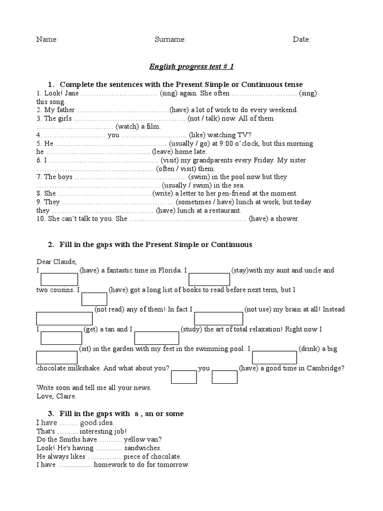 English Grammar Practice Test | PDF | Linguistics | Linguistic Morphology