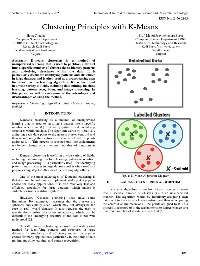 Clustering Principles With K-Means | PDF | Cluster Analysis | Image ...