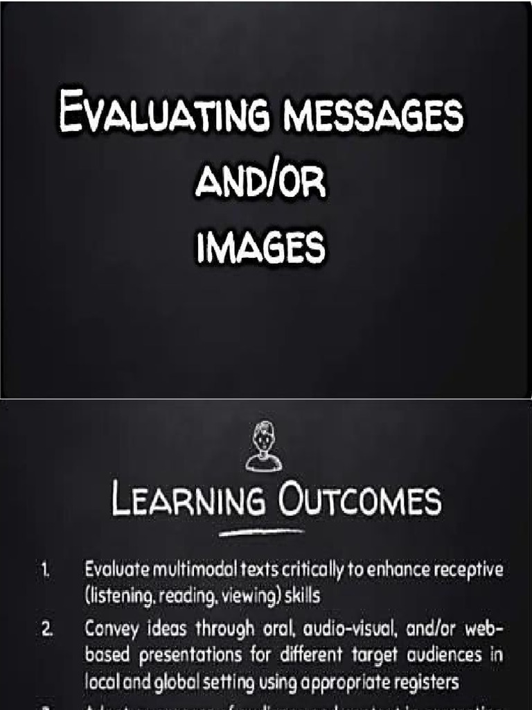 Evaluating Messages and or Images | PDF