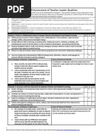 Teacher Leader Self Assessment Erin Jackson