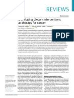 Dietary Interventions As Therapy For Cancer