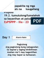 Nakapagpapakita NG Mga Kanais-Nais Na Kaugaliang Pilipino (Week 2 3Q)