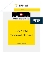 SAP PM External Service Tutorial - Free SAP PM Training