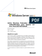 ADFS Authentification Pour Apache 2.0 Avec SourceID WSFedAuth