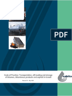 Code of Practice: Transportation, off-loading and storage of bitumen, bituminous products and asphalt in transit