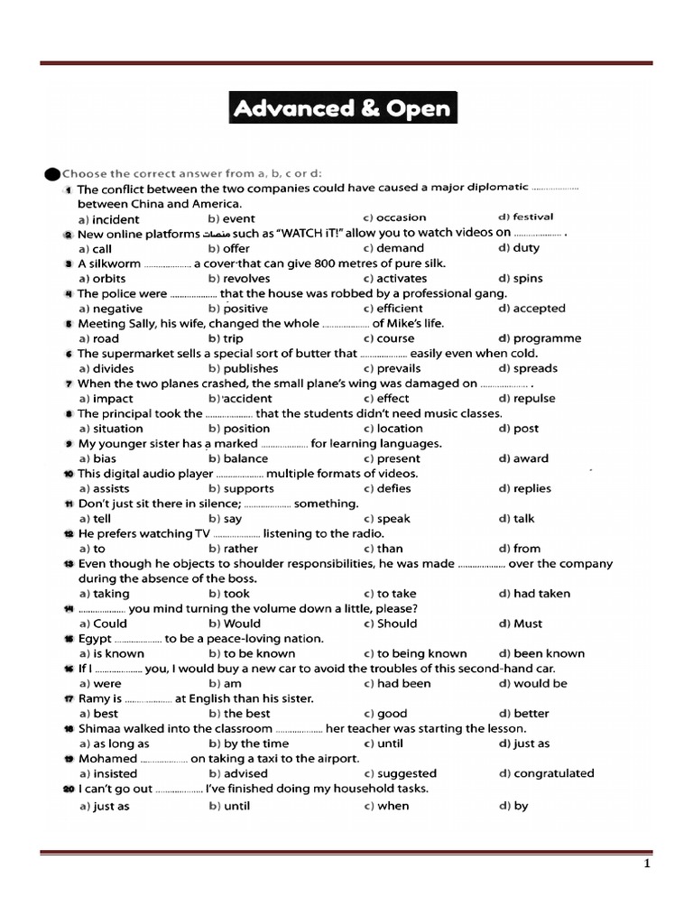 ADVANCED | PDF