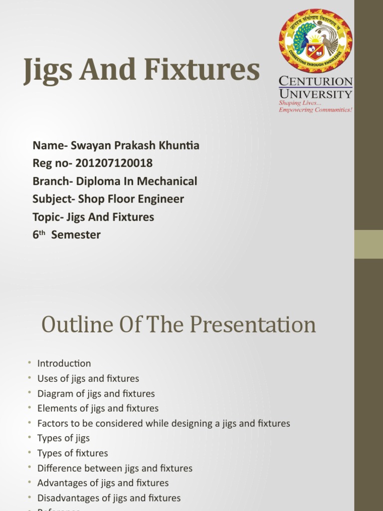 Jigs And Fixtures Pdf Procedural Knowledge Secondary Sector Of