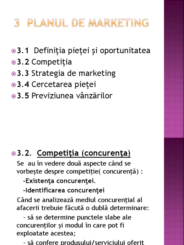 3 Planul de Marketing | PDF