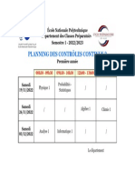 Planning Des CCs2 - Premire Anne 2022 - 2023