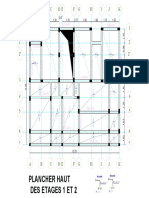 A B C DE F G H I J K: Plancher Haut Des Etages 1 Et 2