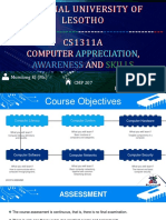 CS1311A Lecture 1 - Computer System_082417