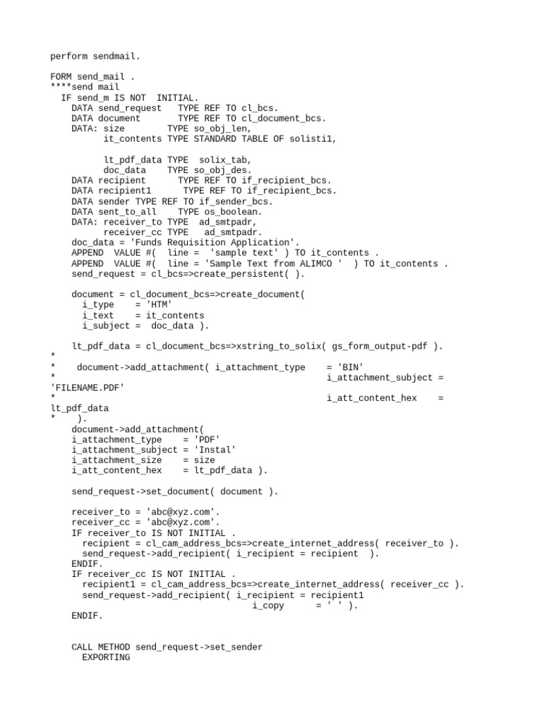 Send Email with PDF Attachment Example | PDF