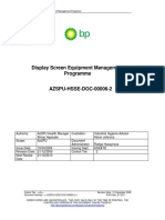 AzSPU Display Screen Equipment Management Programme