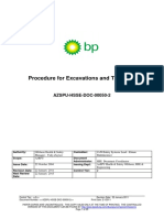 AzSPU SSOW Procedure For Excavation