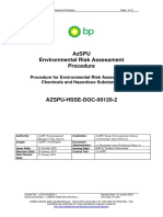 AzSPU Procedure For Environmental Risk Assessment of Chemicals and Hazardous Substances