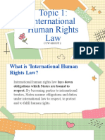 Topic 1 - International Human Rights Law