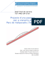 Projecte D'una Passera Per A Vianants Al Parc de Vallparadís (Terrassa)