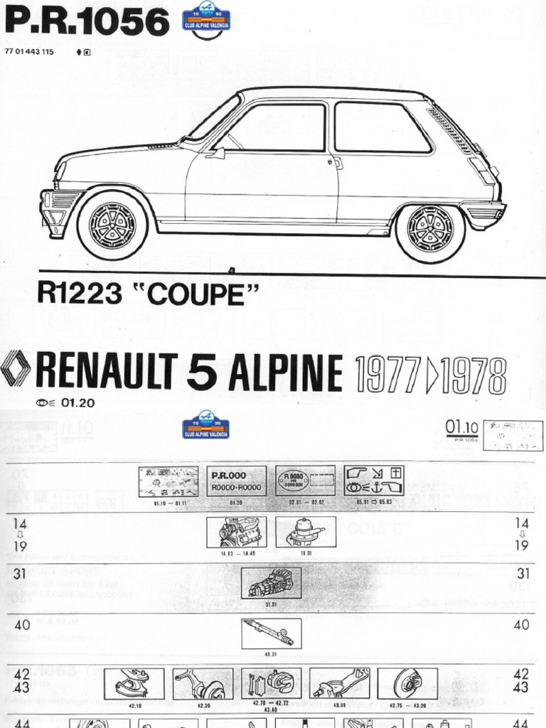 Renault r5 Parts | PDF