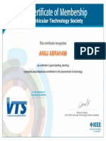 Certificate for Anuj Abraham's Tech Commitment